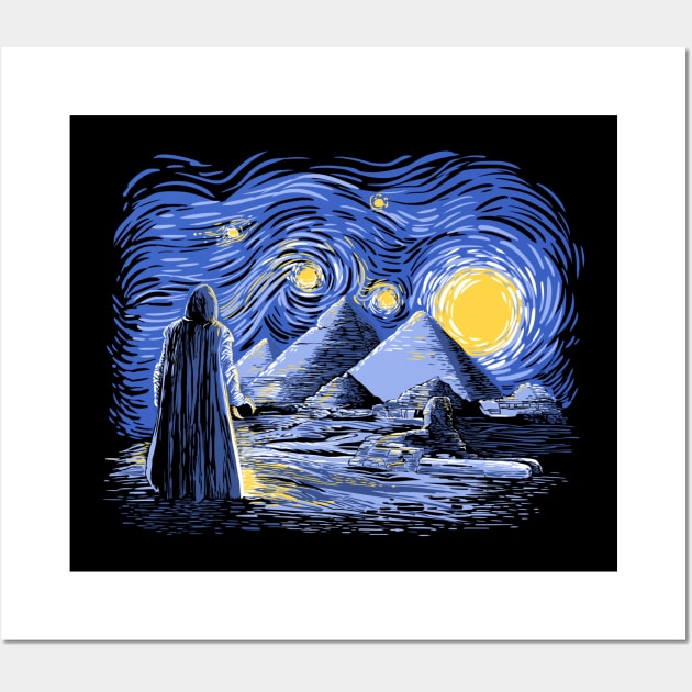 Starry Knight Wall Art by Zascanauta